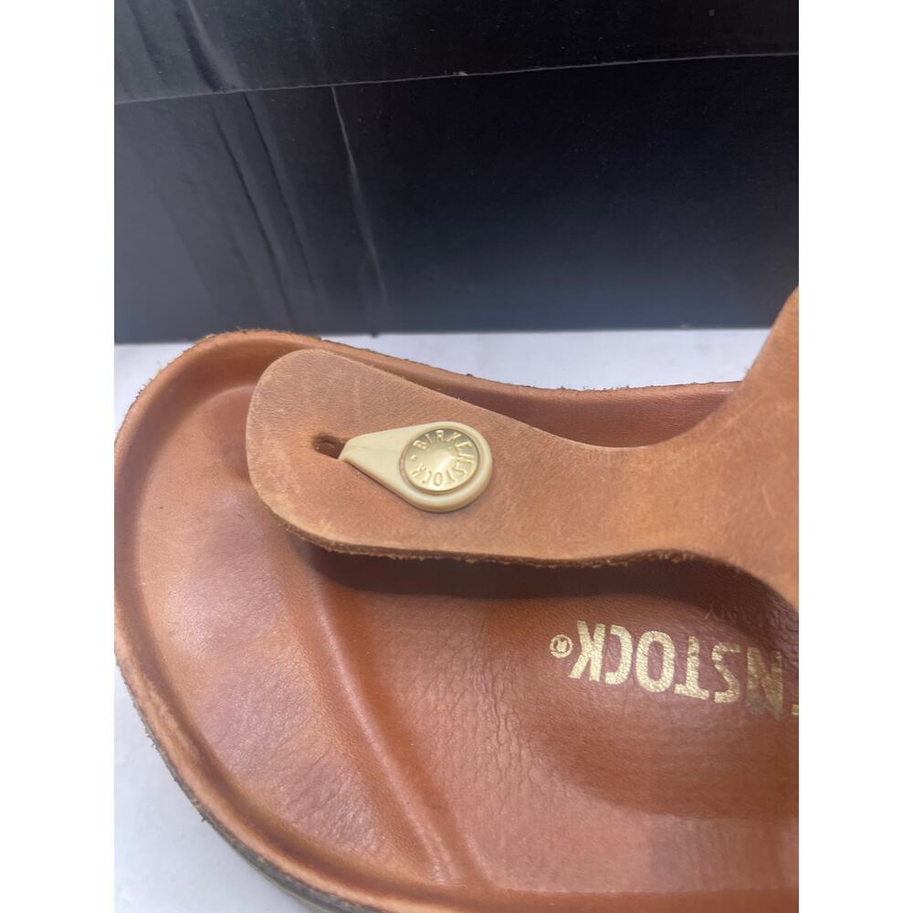 Birkenstock Women's Gizeh Big Buckle Oiled Leather Thong Sandals EUR 37- US 6.5 - Picture 7 of 10